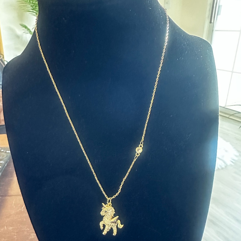 Gold Unicorn Necklace